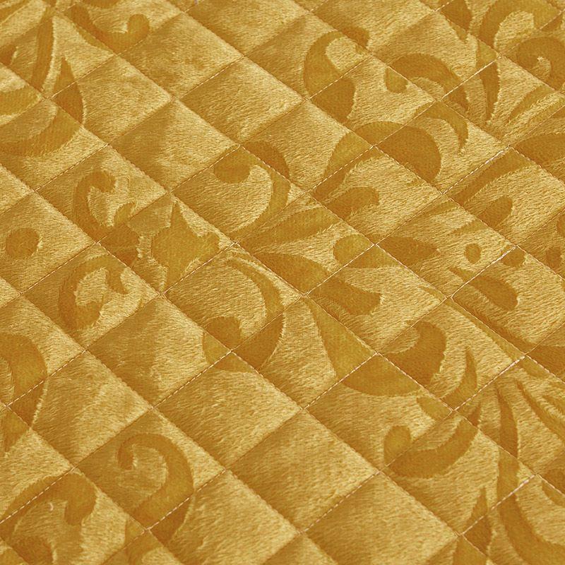 3PCS Lace Quilted Crystal Velvet Bed Skirt Three-piece Set for Autumn and Winter Warmth Coral Fleece Bed Cover Thickened Fleece Bed Cover