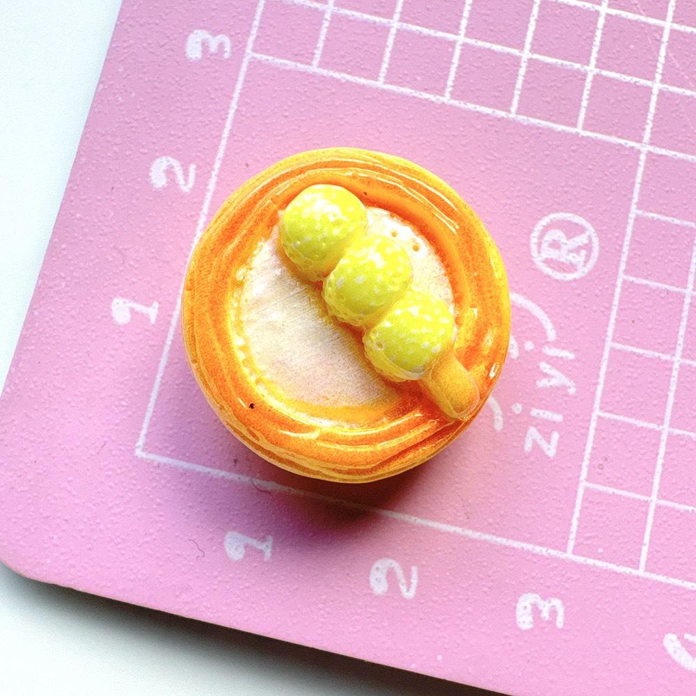 Miniature Fruit Tart Resin Accessories: Cream Glue, DIY Water Cup, Hairpin, Headband, Pendant Ornaments, Shoe Decoration.