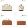 Large Capacity Waterproof Leather Travel Makeup & Toiletry Bag