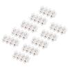 50Pcs Terminal Block Strip ThroughType FlameRetardant Wire Connector 60A Industrial Supplies
