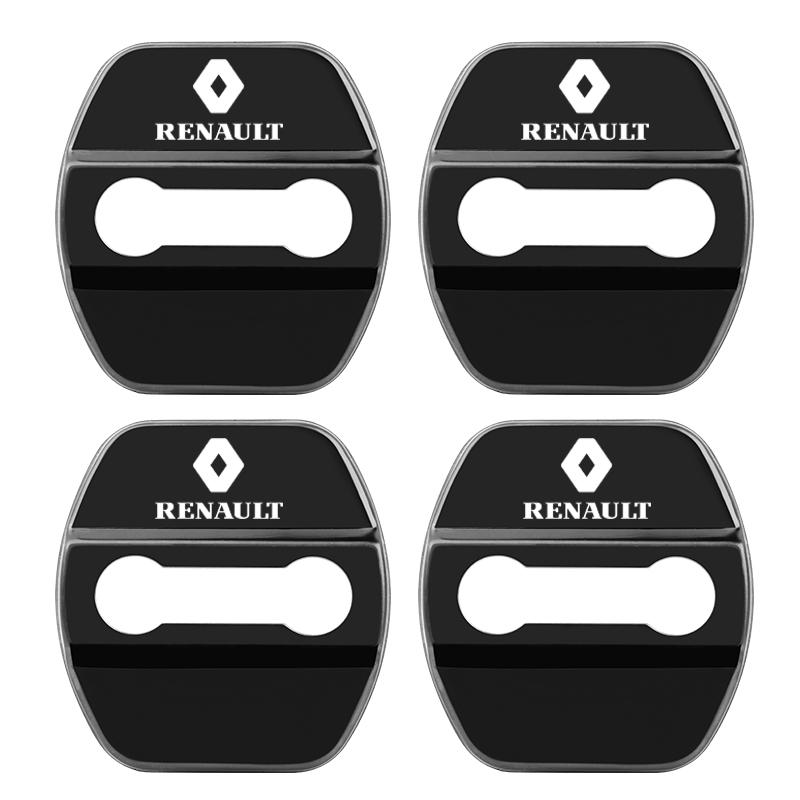 Hub Caps Car Styling Door Lock Cover Emblems Case For Renault koleos duster megane 2 logan clio Kadjar Car Door Protective Decor