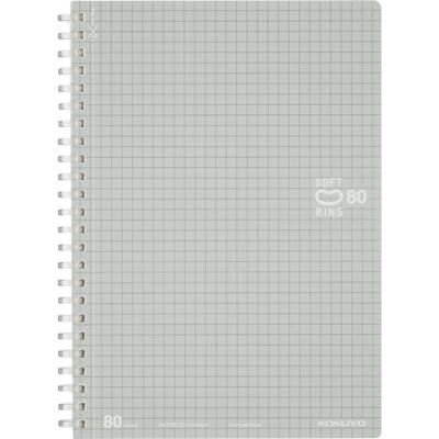 KOKUYO Notebook Soft Ring 80 Sheets A5 Graph Ruled Silver Su-SV338S5-C