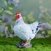 Pastoral Resin Rooster & Hen Garden Statues