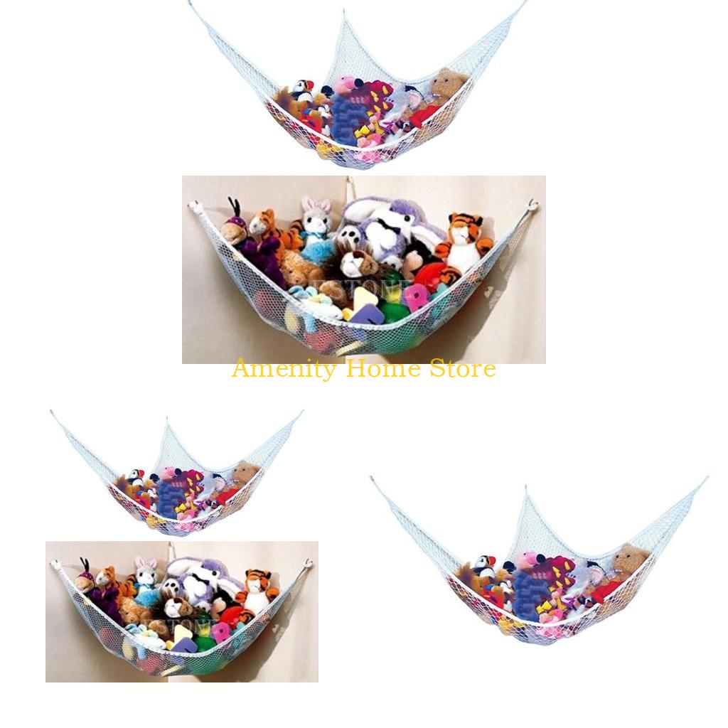 F26C USEFUL 5.9FT Jumbo Toy Hammock Net Organizer for Stuffed Animals Storage NEW