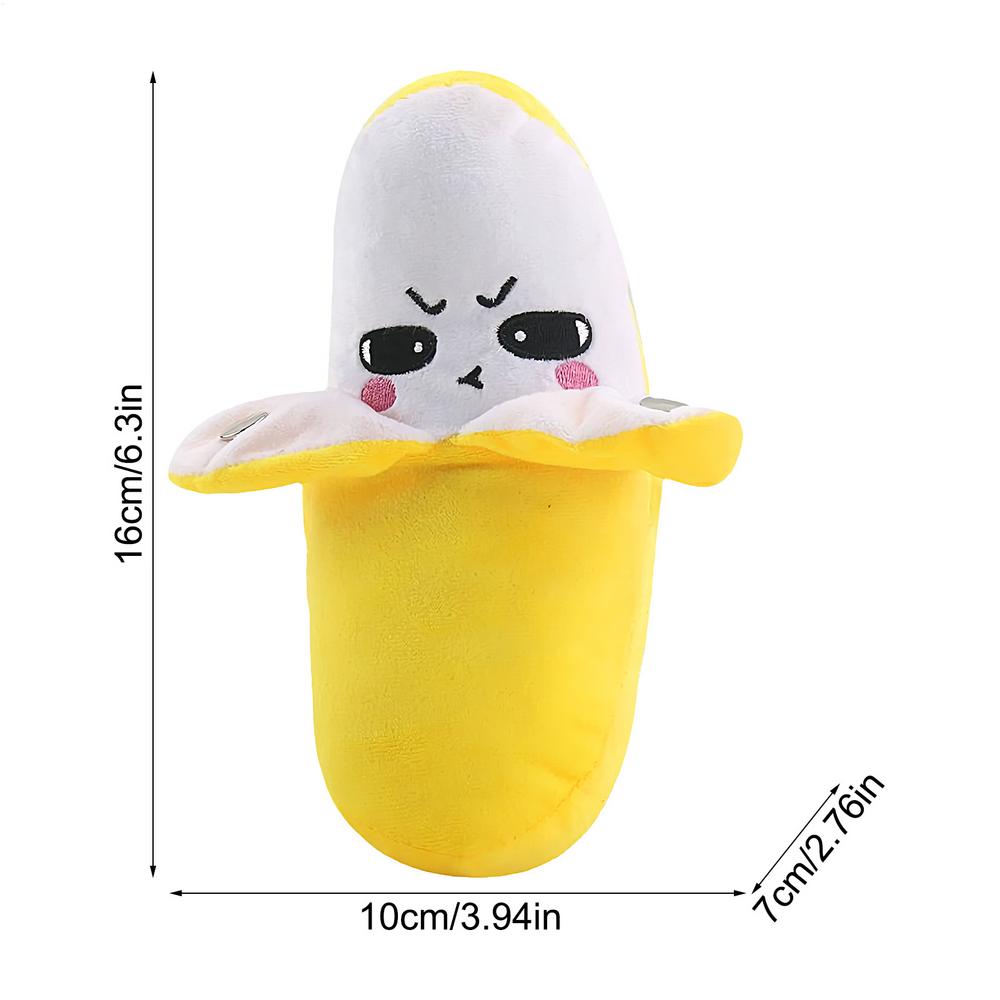 Soft Interactive Touch Sensing Banana Plush Toy 16x10x7cm Kids Musical Sound Piano Toy Vivid Simulation Banana Play Toy