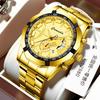 Men's Waterproof Luminous Calendar Watch, One-Piece Automatic Movement with Large Dial