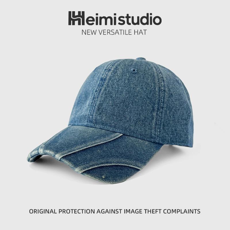 25 Early Autumn New Personalized Retro Embossed Washed Denim Cap Children's Baseball Cap Tide
