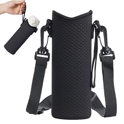 Insulated Water Bottle Holder Bag Portable Sling with Adjustable Strap for Hands-Free Carry, Hiking, Gym, Work, School, Travel
