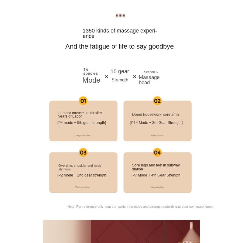 Massage Stick Handheld Electric Beating Shoulder Cervical Spine Waist Back Meridian Vibration Massager