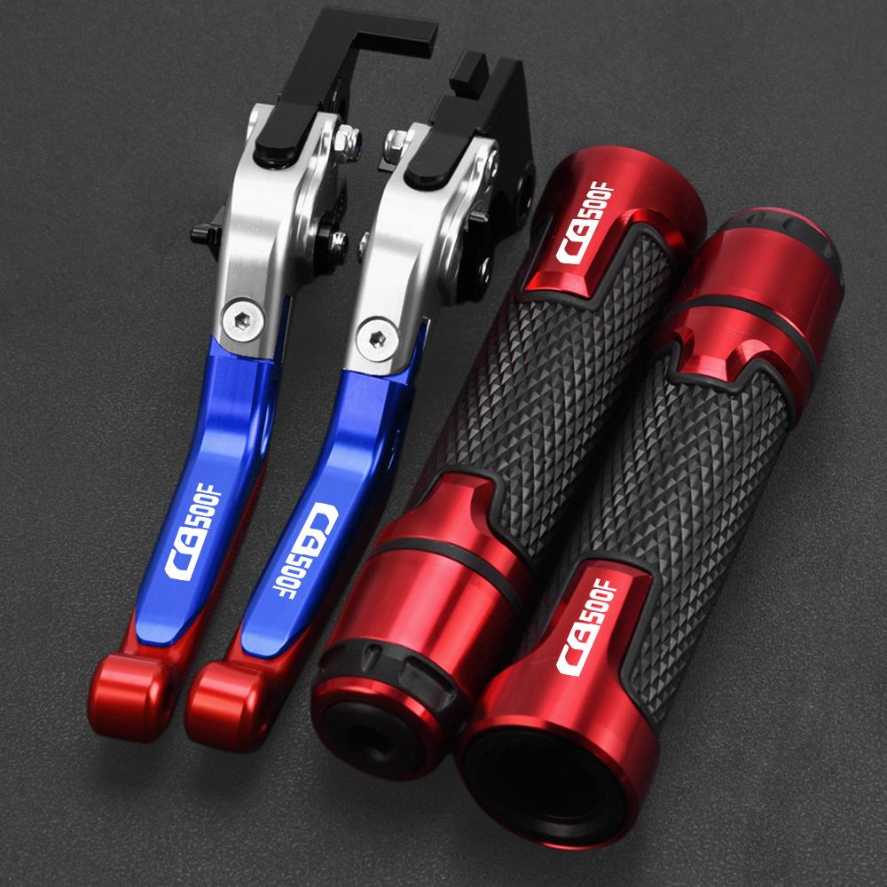 Motorcycle Aluminum Adjustable Brake Clutch Levers Handlebar Grips FOR HONDA CB500F CB 500F 500 F 2013 2014 2015 2016 2017