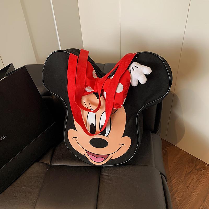 Modische Tasche im Mickey Maus Stil für Damen mit großem Fassungsvermögen aus PU-Material, perfekt für den täglichen Gebrauch