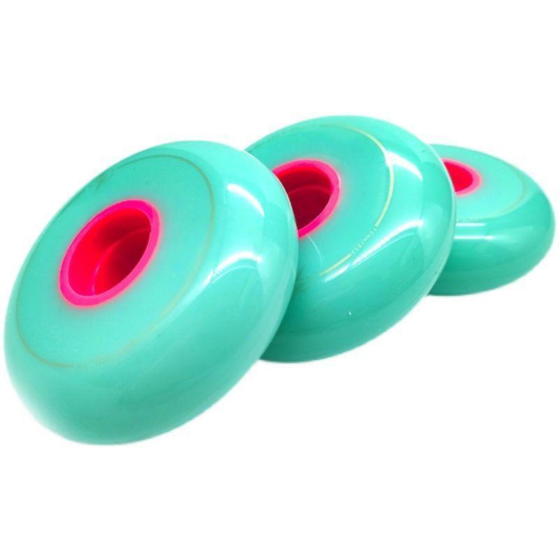 Ruidongle Turquoise Flat Flower Wheels Street Sapphire Wheels High-elasticity Flat Flower Roller Skate Wheels