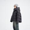 Unisex 90% White Duck Down Short Hooded Jacket