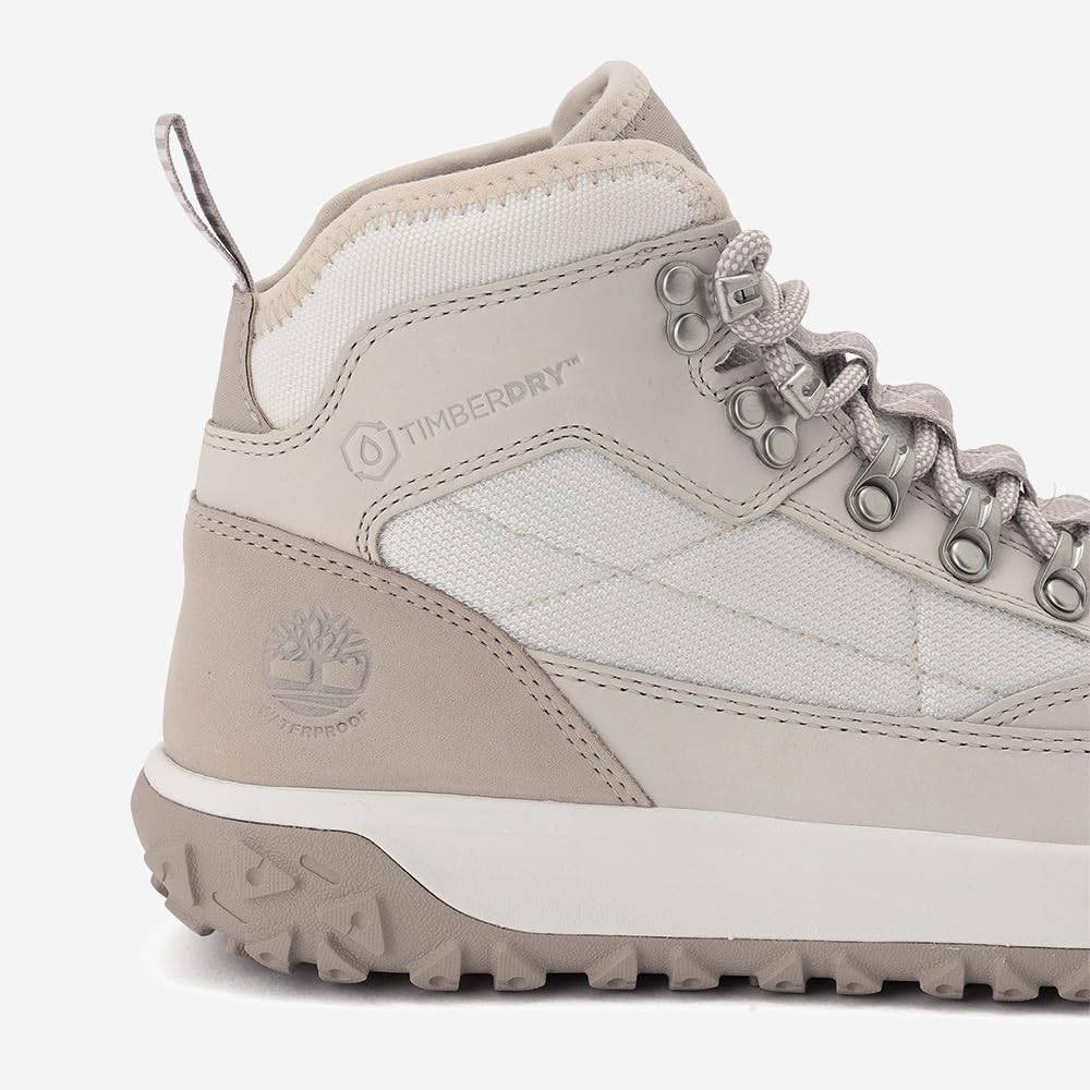 Timberland GreenStride™ Motion 6 Mid Waterproof Sneakers, Women's, White Nubuck, Size 6.0 (TB0A2K14EM31), Size 23.0cm