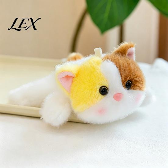 Soft Stuffed Animal Decor Cute Plush Refrigerator Magnets, Fridge Magnet, Adorable Duck Funny Lying Magnet Cat Dolphin Raccoon Decor, Magnetic Toy for
