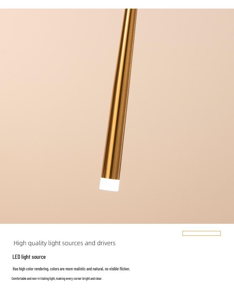 Nordische Minimalistische Hanglamp - Moderne Slaapkamer/Nachtkastlamp, Creatief Langwerpig Ontwerp, Enkele Lamp voor Restaurant of Bar Balie