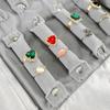 Boutique High-end Velvet Ring Storage Jewelry Roll Bag Exhibition Convenient To Carry Jewelry Ring Storage Sisplay Props