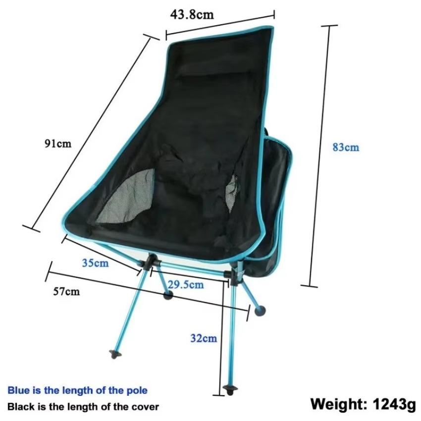 1 Pcs Fishing BBQ Hiking Chair Foldable Outdoor Collapsible Camping Chair Portable Folding for Beach Picnic Seat Folding Chair