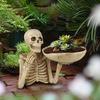 1pc Skeleton Fruit Plate Personalized Skeleton Ornament Home Key Storage Plate Cross Border Decoration Fruit Basket Key Storage Box