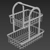 Folding 2 Tiers Countertop Removable Iron Fruit Vegatable Basket Double-layer Bread Snacks Storage Rack