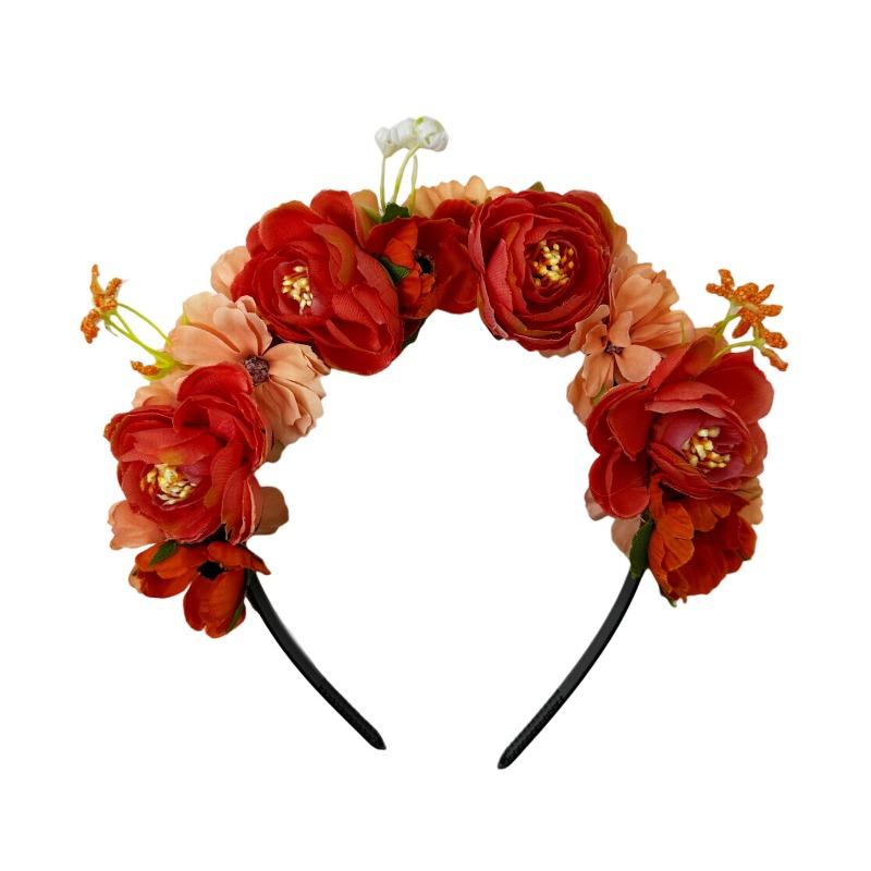 

Simulated fabric, flower wreath, headdress, forest sweet travel, photo shooting, costume, hair accessories