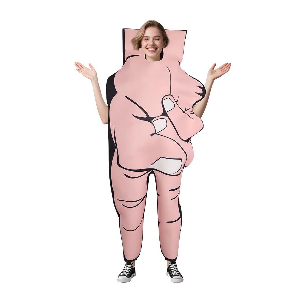 Lustiges Halloween Lustiges Spielkostüm Scherenhandform V Schwammkostüm Bühnenatmosphäre