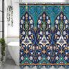 Bohemian Traditional Patterns Shower Curtain Washable Dirt-Resistant Shower Head Waterproof Polyester Bath Curtain