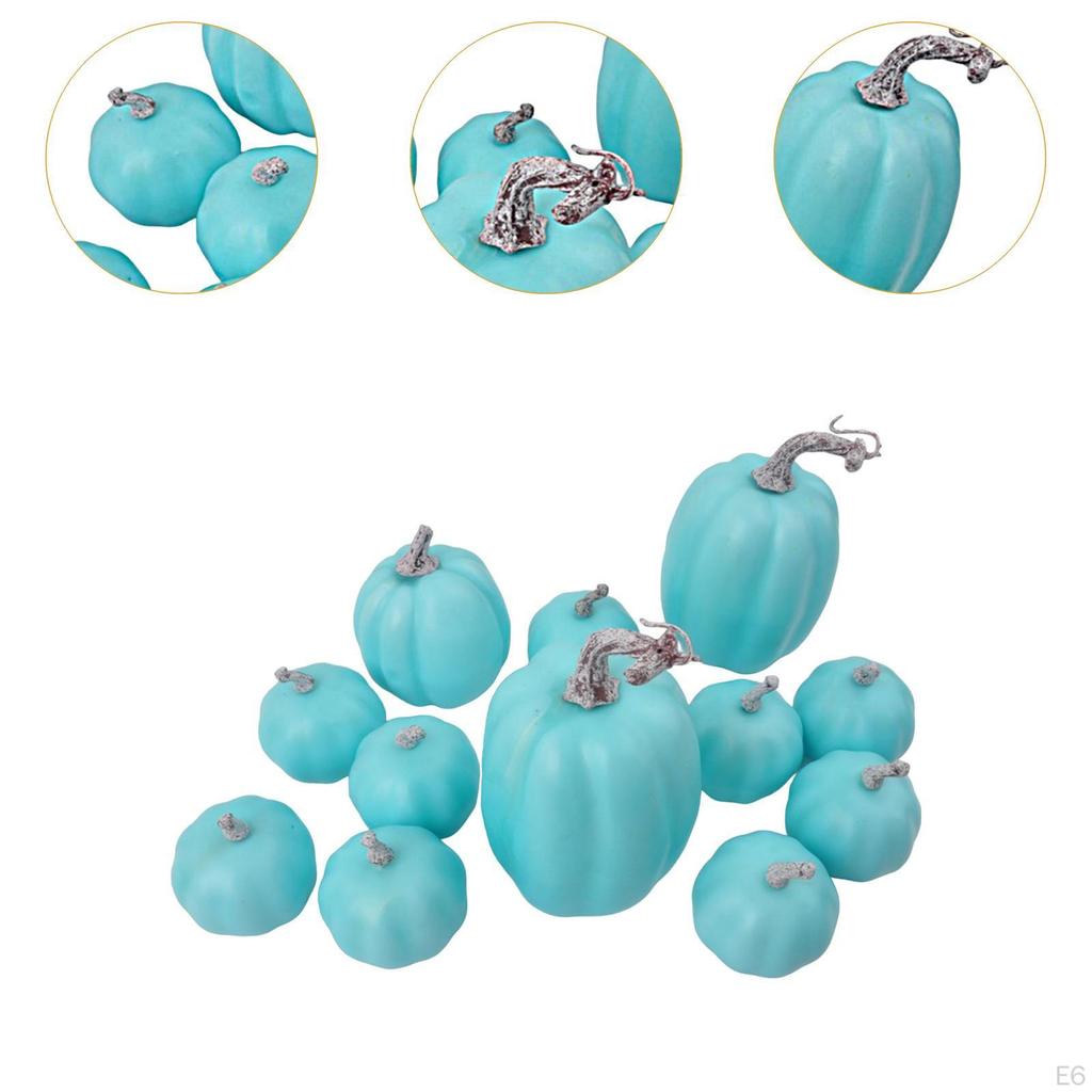 12 sztuk piankowych dyń, sztuczna dekoracja na Halloween, zbiory dekoracyjne