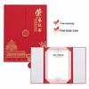 Year of the Horse Tri-fold A4 Honor Certificate - National Trend Style for Outstanding Employee Recognition