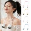 USB Rechargeable Neck Electric Fan Low Noise Around Neck Cooler Hanging Neck  Fan  Personal Cooling