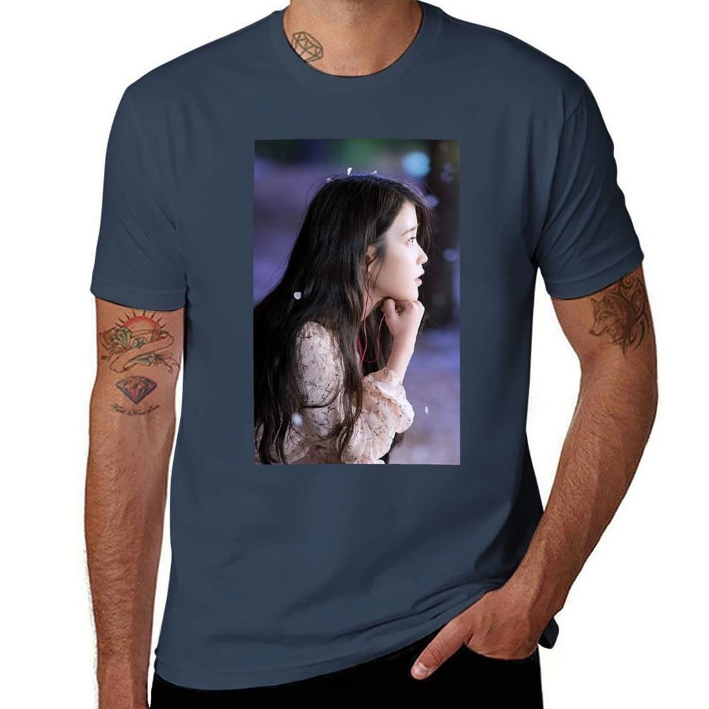 Lee Jieun IU TShirt Plus Size Workout Short Sleeve Top