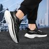 Men Plus Size Casual Running Sneakers, Light Breathable Odor Resistant Single Shoes For Dad