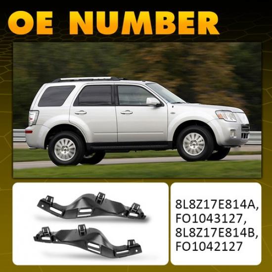Rear Pair Bumper Retainer Bracket Support Sets For Escape 2008-2011 Mariner Ford