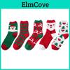 Luxurious Coral Velvet Winter Socks Set For Women Soft And Fluffy Christmas Gift