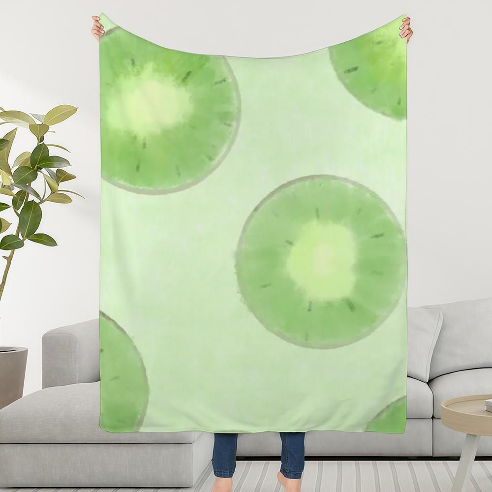 Summer Blanket Throw Super Hand Cosy Plush Fruits Living Room Sofa Couch Childish Drawn Birthday Gifts