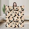 Dachshund Flannel Blankets Dogs Animal Custom Throw Blankets for Bed Sofa Couch 200x150cm Plush Thin Quilt