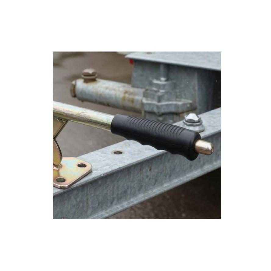 Hauling Vehicle Hand Brake Handle Ribbed Grip Ratchet Brake Handle Handbrake Lever Plated Finish Vehicle Part Toothed