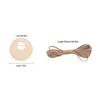 DIY Wood Pieces Unfinished Jewelry Making Blank Pendant Hollow Round Decoration Crafting Handmade Ornament Accessories