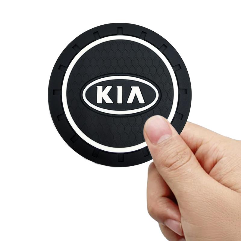 1/2pcs Non-slip Car Water Cup Mat Anti-slip Bottle Holder Coasters For KIA sportage ceed sorento cerato optima picanto rio soul k3 k5 Car Accessories