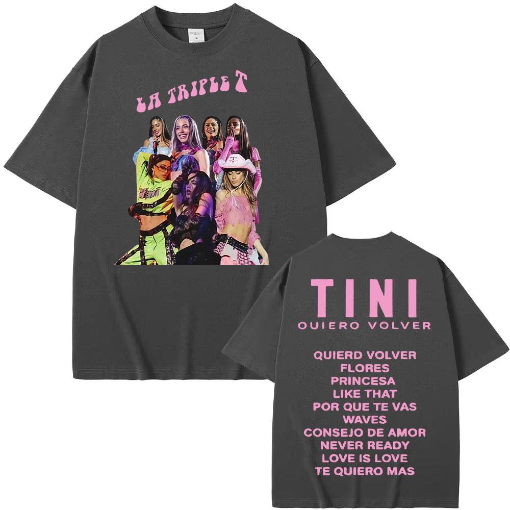 TINI STOESSEL Zukünftiges Album Konzert T-Shirt für Herren- und Damenmode 2025 Sommerdruck 100% Reine Baumwolle Freizeit-T-Shirt