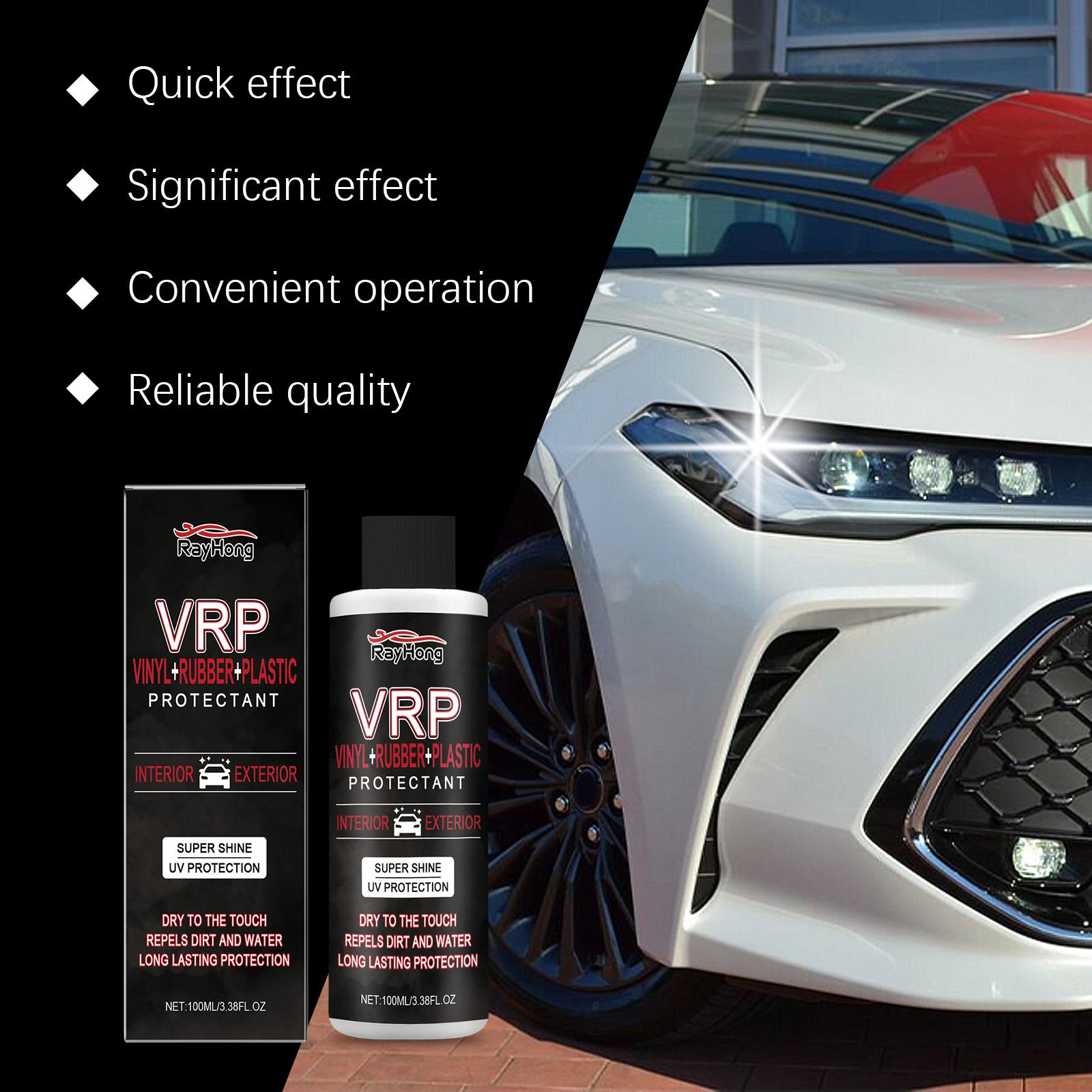 Agente di Rinnovamento per Vinile Gomma Plastica VRP Lunga Durata Non Grasso Super Lucido Dressing per Pneumatici Modanature Riporta al Lucido Cura de