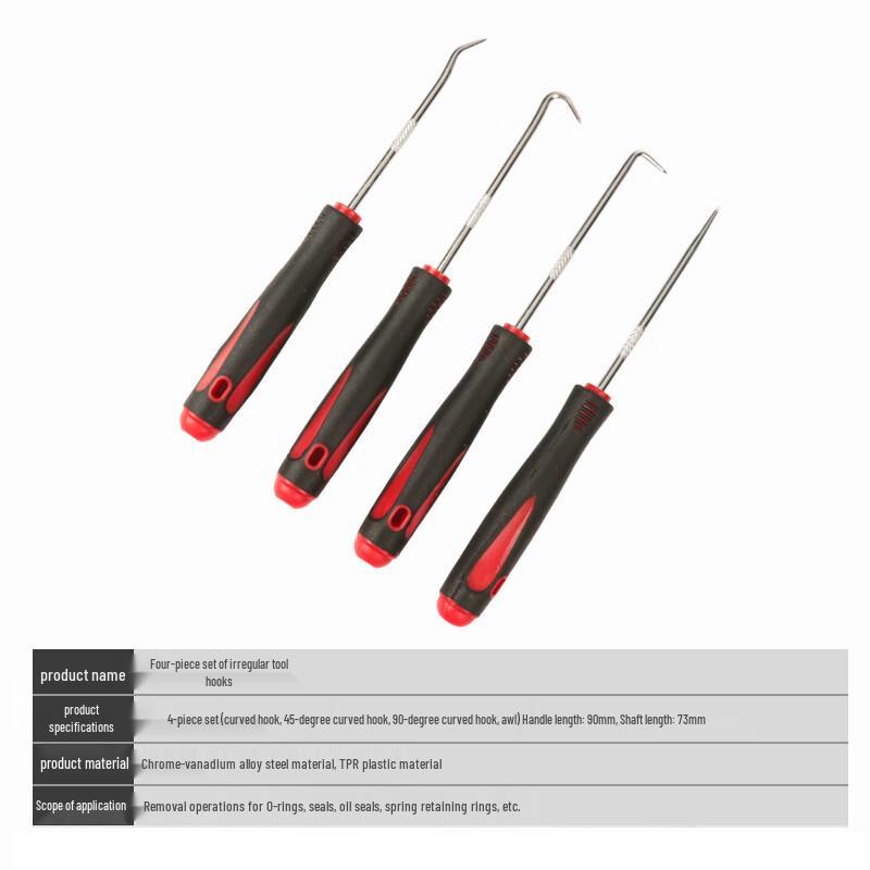 Lingxi 4-Piece Oil Seal & O-Ring Removal Tool Set