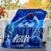 1pc small foot Outdoor Flannel Blanket Soft Plush Decor for Picnics, camping,Bedroom, Playroom, or Lunch Break, Perfect Gift