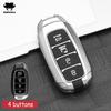 Alloy Car Key Cover For Hyundai N Line Verna Solaris Elantra Azera Kona Encino Grandeur Azera Palisade I30 Ix35 Accent Santa Fe