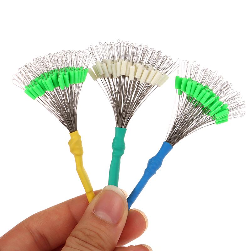 100Pcs S/Ss/Sss/M/L/Ll Anti-Wrapped Beans Float Fishing Bobber Silicone Stopper Space Bean Connector Fishing Line Tackle