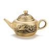 Brass Vintage Dragon Phoenix Chengxiang Tea Pot Office Desktop Home Decoration Crafts  Small
