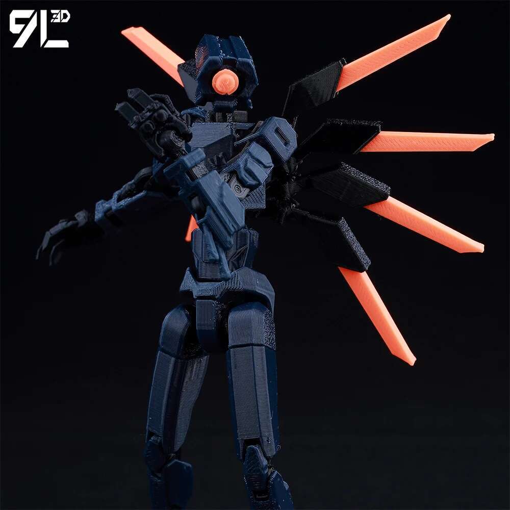 9L3D PrintedV1 Series Anime Characters Lucky13 Dummy13 Ultrakill MultiJointed Deformable Body Posing Model Multicolor Toy Gift