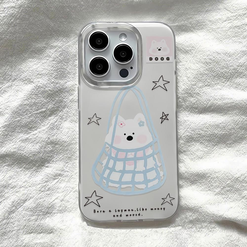 Painted Phone Case for iPhone 12 13 15 16 iPhone 16 12 13 14 15 Pro  14 15 16 Pro Max Coverage Shockproof Anti-Fingerprint Fresh Style Protective Case