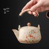 Firestone Gaiwan Tea Set: High-End Ceramic Teapot, Teacup, Handle Kettle for Home or Office Tea Brewing.