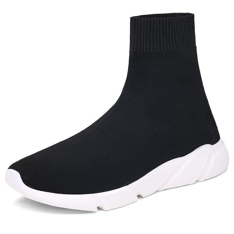 Klassische schwarze Socken Laufschuhe Herren High Sock Trainer Damen Slip-on Paar Freizeitschuhe Leichte Sneakers Herren Basket Homme